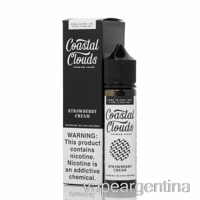 Crema De Fresa - Nubes Costeras Co. - 60ml 3mg Vape Descartable
